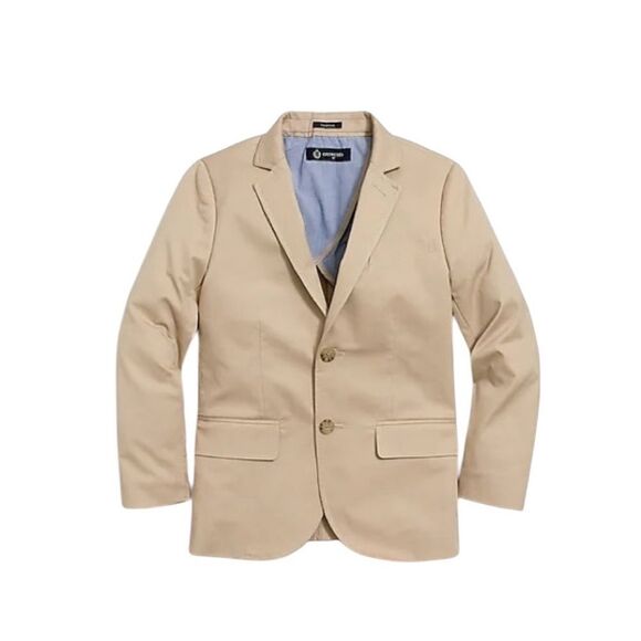 J.Crew Factory Boys' Thompson suit jacket in flex chino H5630 size 4-5